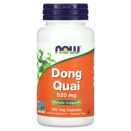 Дягель, Dong Quai, Now Foods, натуральний, 520 мг, 100 вегетаріанських капсул