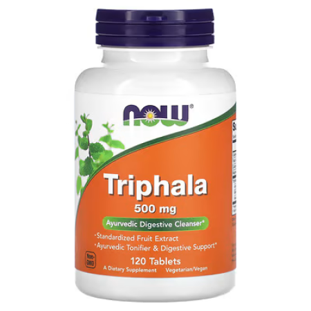 Трифала, Triphala, Now Foods, 500 мг, 120 таблеток