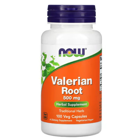 Валеріана, корінь, Valerian Root, Now Foods, 500 мг, 100 вегетаріанських капсул