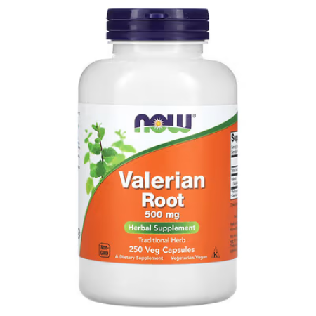 Валеріана, корінь, Valerian Root, Now Foods, 500 мг, 250 вегетаріанських капсул