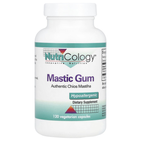 Смола мастикового дерева, Mastic Gum, Nutricology, 120 вегетаріанських капсул