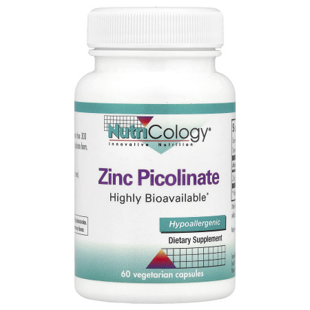Цинк Піколінат, Zinc Picolinate, Nutricology, 60 капсул