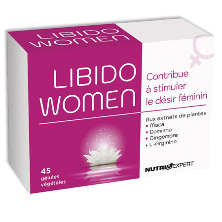 Поддержка либидо, выносливости и стресса для женщин, Libido Women, Nutriexpert, 45 веганских капсул