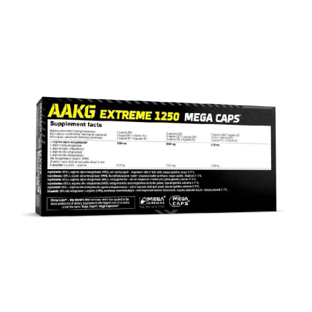 L-аргінін, AAKG Extreme, 1250 мг, Olimp, 120 капсул