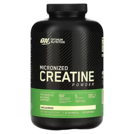 Креатин, Creatine, Optimum Nutrition, мікронізований порошок без ароматизаторів, 600 г