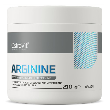 Аргінін, L-Arginine, OstroVit, смак апельсина, 210 г