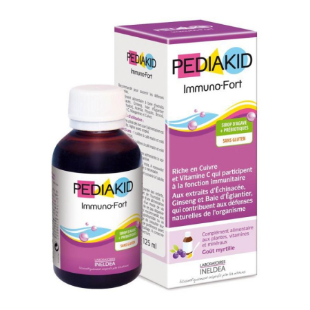 Підтримка імунітету, сироп для дітей, Immuno-Strong, Pediakid, 125 мл