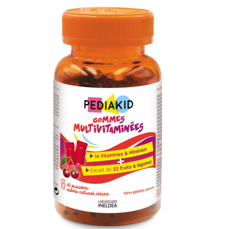 Мультивітаміни для дітей, Multivitamin, Pediakid, 60 жувальних цукерок