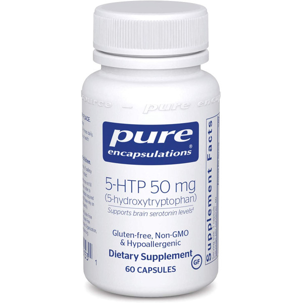 5-HTP (5-Гидрокситриптофан), 5-HTP, Pure Encapsulations, 50 мг, 60 капсул