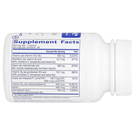 Вітаміни групи B (збалансована вітамінна формула), B-Complex Plus, Pure Encapsulations, 60 капсул