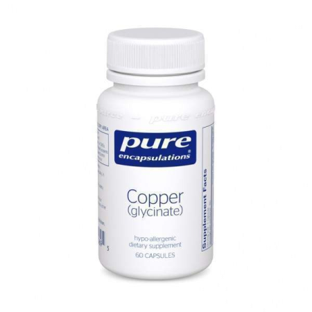 Мідь (гліцинат), Copper (glycinate), Pure Encapsulations, 60 капсул