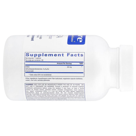 Дегидроэпиандростерон, DHEA, Pure Encapsulations, 25 мг, 60 капсул