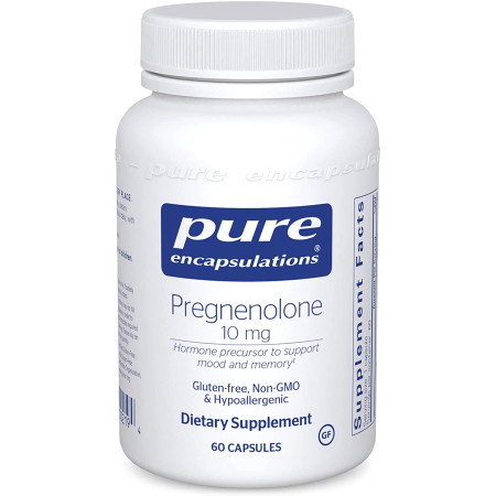 Прегненолон, Pregnenolone, Pure Encapsulations, 10 мг, 60 капсул