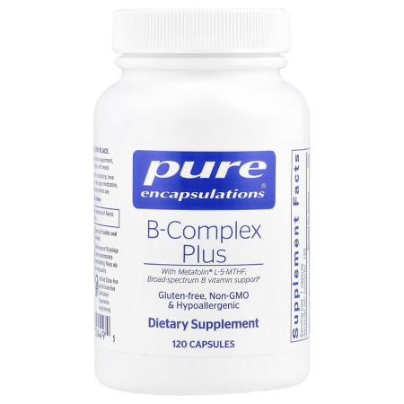 Вітаміни групи В, B-Complex Plus, Pure Encapsulations, 120 капсул