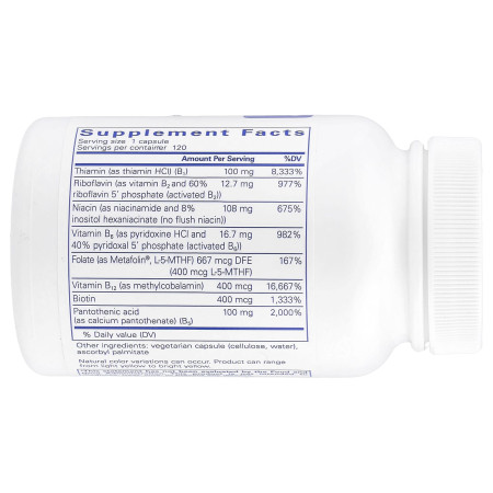 Вітаміни групи В, B-Complex Plus, Pure Encapsulations, 120 капсул