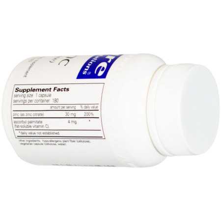 Цинк (цитрат), Zinc (citrate), Pure Encapsulations, 180 капсул