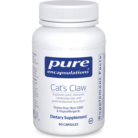 Кошачий коготь, Cat's Claw, Pure Encapsulations, 450 мг, 90 капсул