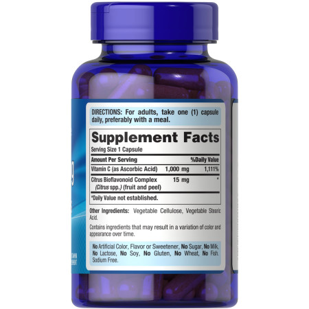 Вітамін С з біофлавоноїдами, Vitamin C with Bioflavonoids, Puritan's Pride, 1000 мг, 100 капсул