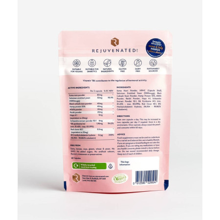 Поддержка женских гормонов, Female Hormone Support, Rejuvenated, 60 капсул