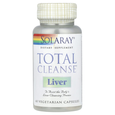 Очищення печінки, Total Cleanse Liver, Solaray, 60 вегетаріанських капсул