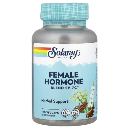 Суміш жіночих гормонів, Female Hormone Blend SP-7C, Solaray, 180 веганських капсул
