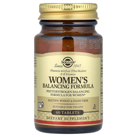 Баланс фитоэстрогенов для женщин, Women’s Balancing Formula, Solgar, комплекс фитоэстрогенов, 60 таблеток