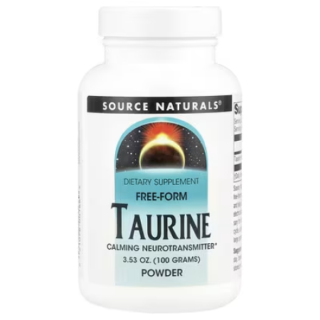 Таурин, Taurine Powder, Source Naturals, порошок, 100 г