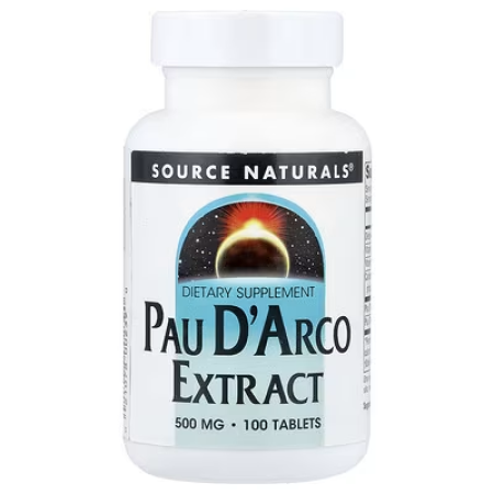 По д'Арко, Pau D'Arco, Source Naturals, 500 мг, 100 таблеток