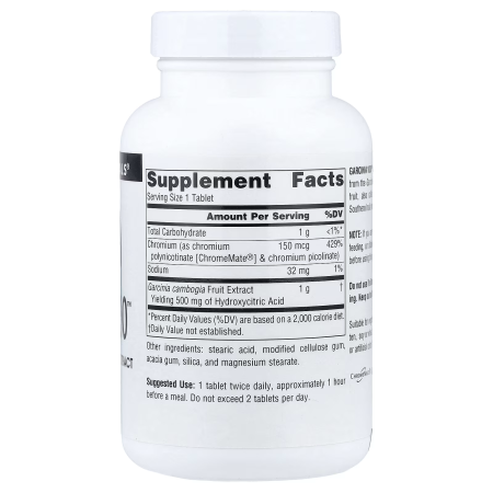 Гарциния, Source Naturals, 1,000 мг, 90 таблеток