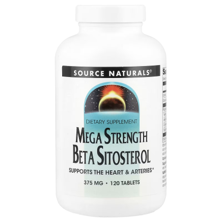 Бета ситостерол комплекс, Beta Sitosterol, Source Naturals, 375 мг, 120 таблеток