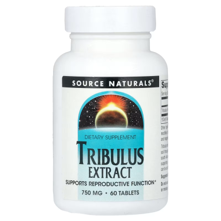 Трибулус экстракт, Tribulus, Source Naturals, 750 мг, 60 таблеток