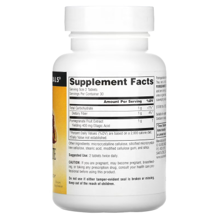 Екстракт граната, Pomegranate Extract, Source Naturals, 500 мг, 60 таблеток
