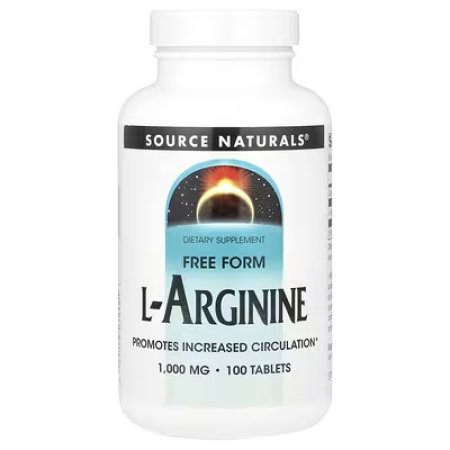 Аргінін, L-Arginine, Source Naturals, вільна форма, 1000 мг, 100 таблеток