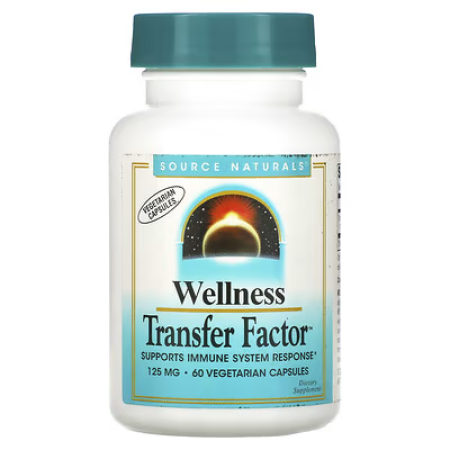 Молозиво, Transfer Factor, Source Naturals, Wellness, 125 мг, 60 капсул