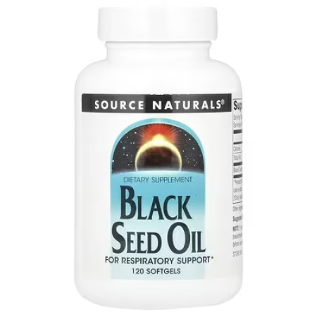 Масло семян черного тмина, Black Cumin Seed Oil, Source Naturals, 120 гелевых капсул