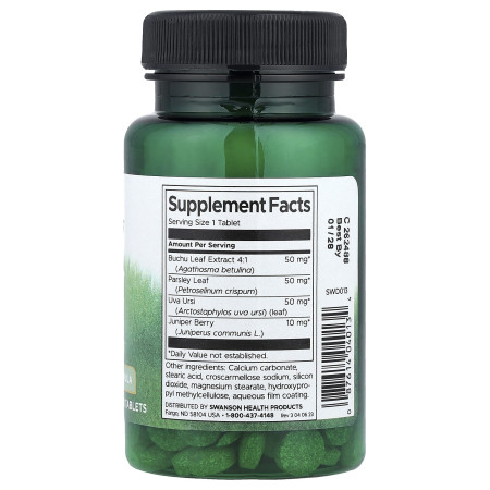 Мочегонное средство, Water Pills, Swanson, 120 таблеток