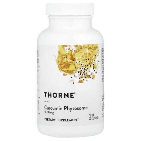 Фітосома куркуміну, Curcumin Phytosome, Thorne, 120 капсул (500 мг на капсулу)
