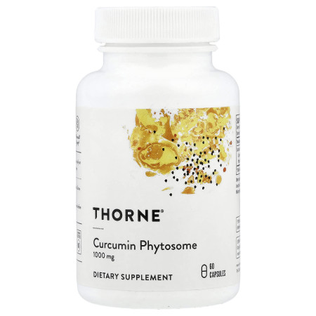 Фітосома куркуміну, Curcumin Phytosome, Thorne, 1000 мг, 60 капсул