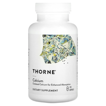 Кальцій, Calcium, Thorne, 120 капсул (250 мг на капсулу)