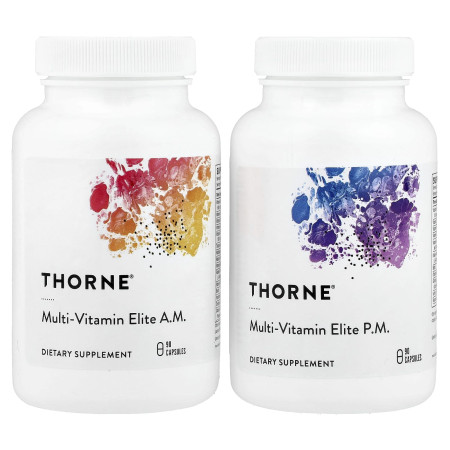 Мультивітаміни еліт, Multi-Vitamin Elite NSF Certified for Sport, Thorne, 2 пляшки по 90 капсул