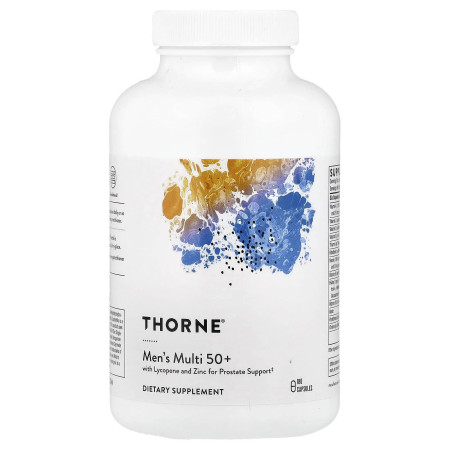 Мультивітаміни для чоловіків 50+, Men's Multi 50+, Thorne, 180 капсул