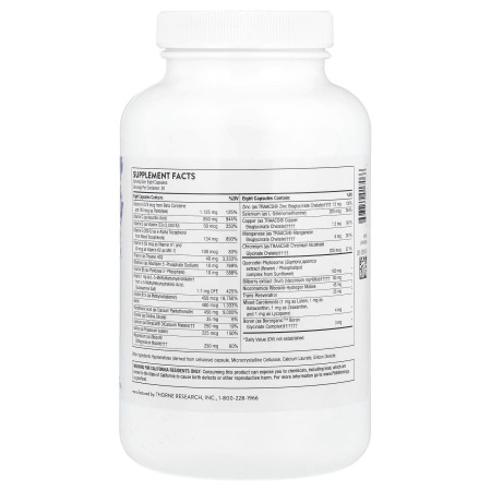 Мультивітаміни екстра, Advanced Nutrients, Thorne, 240 капсул