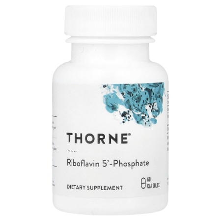 Рибофлавін 5' фосфат, Riboflavin 5' Phosphate, Thorne, 36,5 мг, 60 капсул