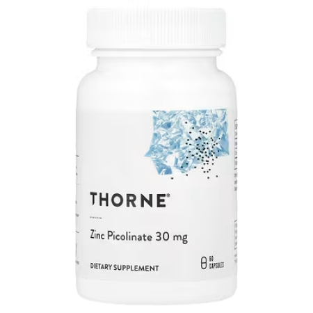 Цинк піколінат посилений, Zinc Picolinate, Thorne, 30 мг, 60 капсул