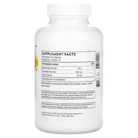 Мультиферментный комплекс, Multi Enzyme, Thorne, 180 капсул