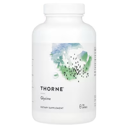 Глицин, Glycine, Thorne, 250 капсул (500 мг в капсуле)
