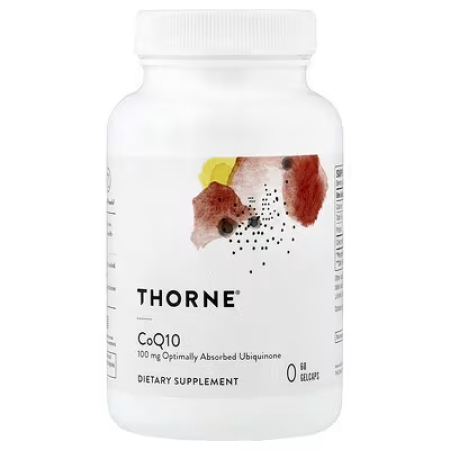 Коензим Q10, CoQ10, Thorne, 60 гелевих капсул