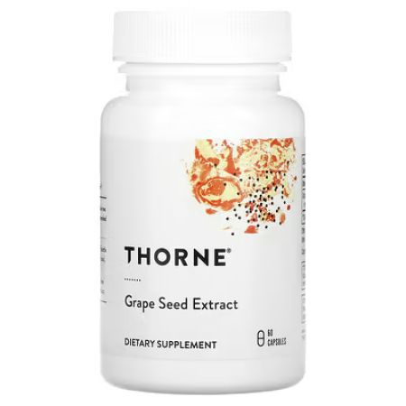Екстракт виноградних кісточок, Grape Seed Extract, Thorne, 60 капсул (100 мг на капсулу)