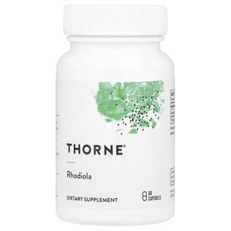 Родіола рожева, Rhodiola, Thorne, 60 капсул (100 мг на капсулу)
