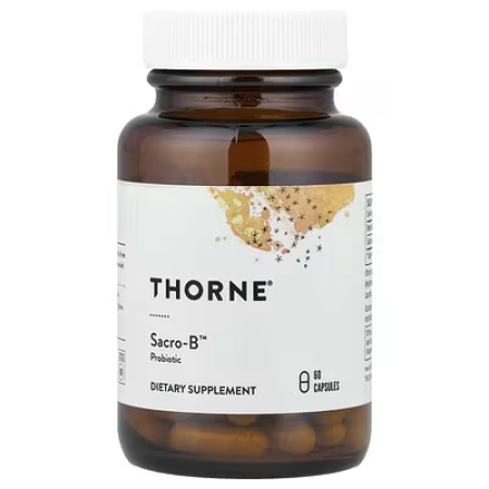 Сахароміцети буларді, Sacro-B Probiotic, Thorne, 60 капсул (250 мг на 1 капсулу)